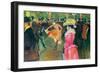 Ball In The Moulin Rouge-Henri de Toulouse-Lautrec-Framed Art Print