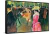 Ball In The Moulin Rouge-Henri de Toulouse-Lautrec-Framed Stretched Canvas