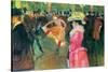 Ball In The Moulin Rouge-Henri de Toulouse-Lautrec-Stretched Canvas