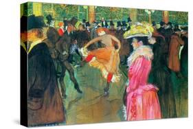 Ball In The Moulin Rouge-Henri de Toulouse-Lautrec-Stretched Canvas