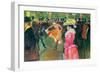 Ball in the Moulin Rouge-Henri de Toulouse-Lautrec-Framed Art Print