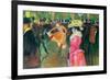 Ball in the Moulin Rouge-Henri de Toulouse-Lautrec-Framed Premium Giclee Print