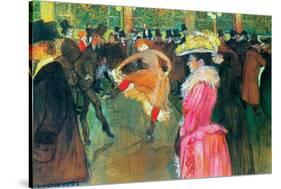 Ball in the Moulin Rouge-Henri de Toulouse-Lautrec-Stretched Canvas