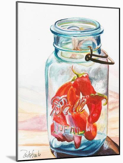 Ball Jar Ideal Peppers-Jennifer Redstreake Geary-Mounted Art Print