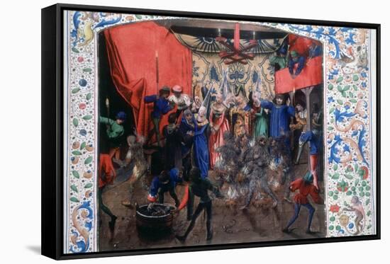 Ball of the Burning Men, 1393-null-Framed Stretched Canvas