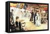 Ball on Board-James Tissot-Framed Stretched Canvas