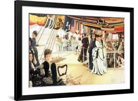 Ball on Board-James Tissot-Framed Art Print