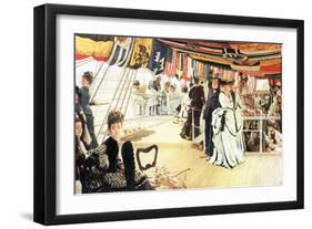 Ball on Board-James Tissot-Framed Art Print