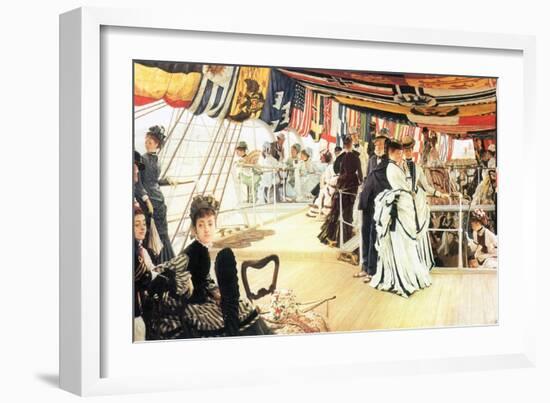 Ball on Board-James Tissot-Framed Art Print