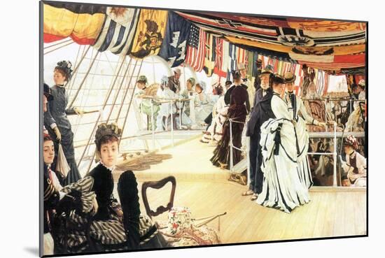 Ball on Board-James Tissot-Mounted Art Print