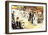 Ball On Board-James Tissot-Framed Premium Giclee Print