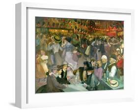 Ball on the 14th July-Théophile Alexandre Steinlen-Framed Giclee Print