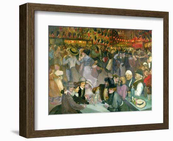 Ball on the 14th July-Théophile Alexandre Steinlen-Framed Giclee Print