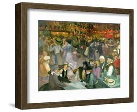 Ball on the 14th July-Théophile Alexandre Steinlen-Framed Giclee Print