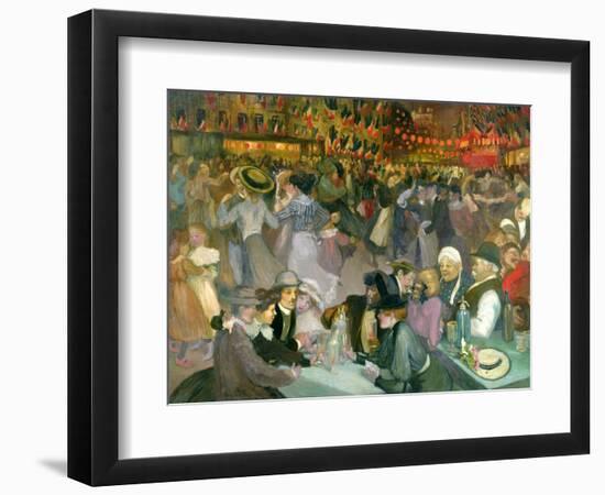 Ball on the 14th July-Théophile Alexandre Steinlen-Framed Giclee Print