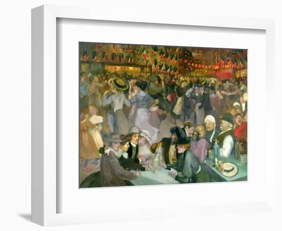 Ball on the 14th July-Théophile Alexandre Steinlen-Framed Giclee Print
