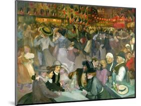 Ball on the 14th July-Théophile Alexandre Steinlen-Mounted Giclee Print