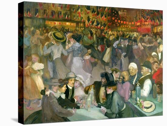 Ball on the 14th July-Théophile Alexandre Steinlen-Stretched Canvas
