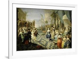 Ball on the Terrace of a Palace-Hieronymus Janssens-Framed Giclee Print