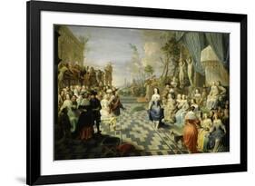 Ball on the Terrace of a Palace-Hieronymus Janssens-Framed Giclee Print