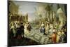 Ball on the Terrace of a Palace-Hieronymus Janssens-Mounted Giclee Print