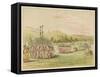Ball-Play Dance-George Catlin-Framed Stretched Canvas