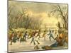 Ball Play on the Ice, 1853-Seth Eastman-Mounted Premium Giclee Print