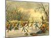 Ball Play on the Ice, 1853-Seth Eastman-Mounted Giclee Print