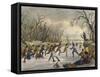 Ball Play on the Ice-Seth Eastman-Framed Stretched Canvas