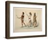 Ball Players, from Catlin's North American Indian Portfolio. Hunting Scenes and Amusements of the R-George Catlin-Framed Giclee Print