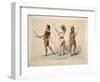 Ball Players, from Catlin's North American Indian Portfolio. Hunting Scenes and Amusements of the R-George Catlin-Framed Giclee Print