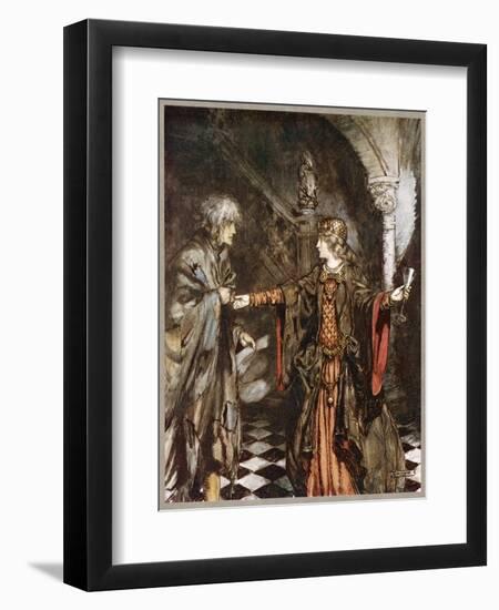 Ballad, Hynd Horn-Arthur Rackham-Framed Art Print