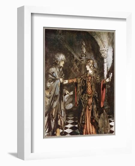 Ballad, Hynd Horn-Arthur Rackham-Framed Art Print