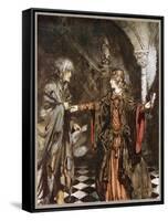 Ballad, Hynd Horn-Arthur Rackham-Framed Stretched Canvas