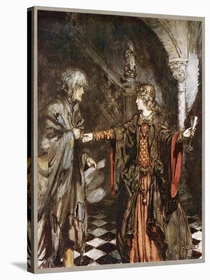 Ballad, Hynd Horn-Arthur Rackham-Stretched Canvas