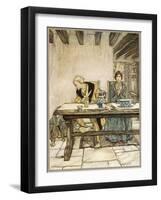 Ballad, Lord Randal-Arthur Rackham-Framed Art Print