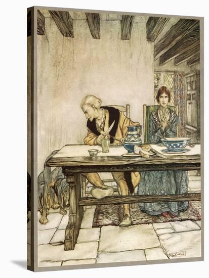 Ballad, Lord Randal-Arthur Rackham-Stretched Canvas