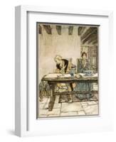 Ballad, Lord Randal-Arthur Rackham-Framed Art Print