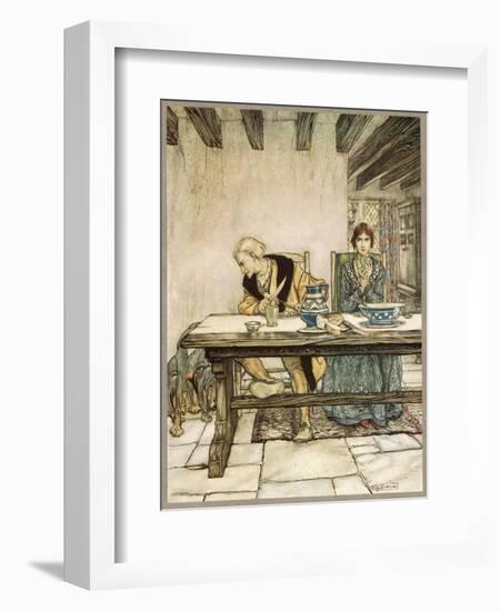 Ballad, Lord Randal-Arthur Rackham-Framed Art Print