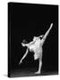 Ballerina Alicia Alonso in Arabesque Position-Gjon Mili-Stretched Canvas