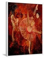 Ballerina And Arlequino-Pol Ledent-Framed Art Print