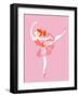 Ballerina Arabesque-The Paper Nut-Framed Art Print