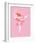 Ballerina Arabesque-The Paper Nut-Framed Art Print