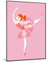 Ballerina Arabesque-The Paper Nut-Mounted Art Print