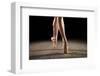 Ballerina Balancing En Pointe-null-Framed Art Print