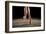 Ballerina Balancing En Pointe-null-Framed Art Print