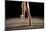 Ballerina Balancing En Pointe-null-Mounted Art Print