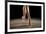 Ballerina Balancing En Pointe-null-Framed Art Print