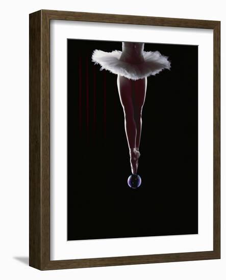 Ballerina Balancing on a Bubble-Charles Smith-Framed Photographic Print