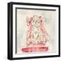 Ballerina Bear-Natalie Timbrook-Framed Art Print